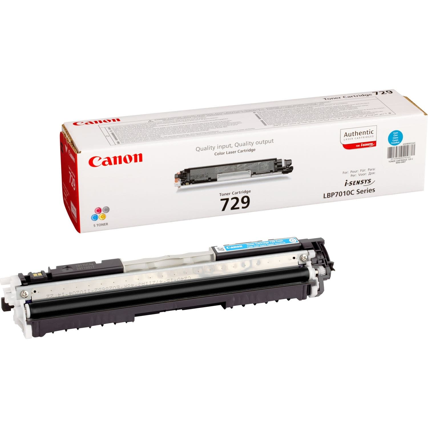 Canon 729 Toner Cartridge for i-SENSYS LBP7010C / LBP7018C - Cyan