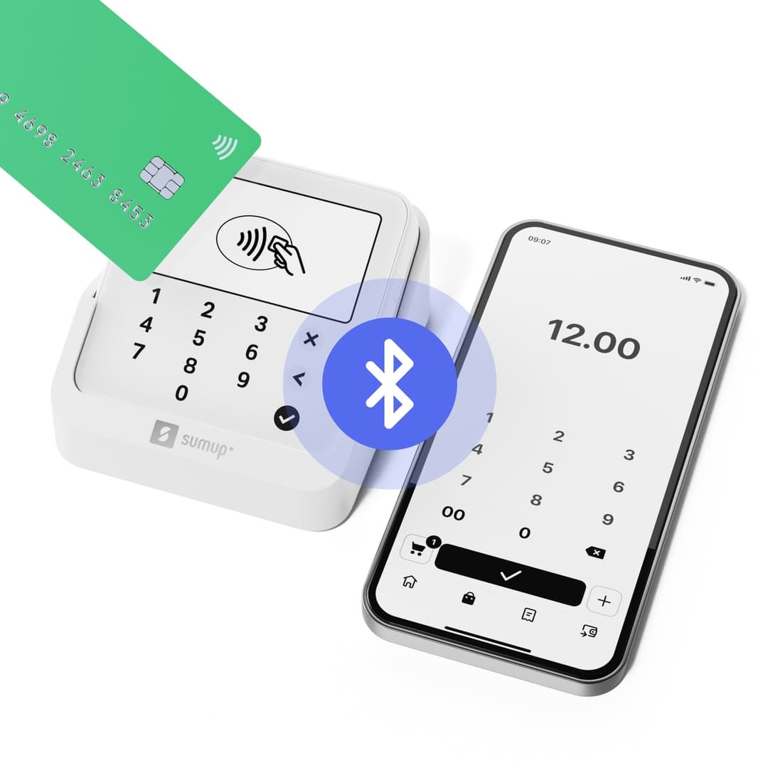 SumUp Solo Lite smart card reader Battery White - Image 2