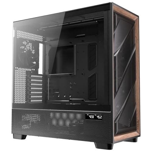 Antec Flux PRO Full Tower Tempered Glass Black/Wood PC Gaming Case - Image 5