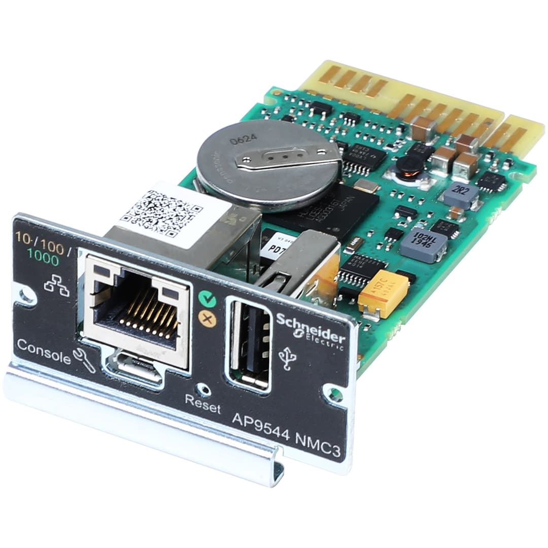 APC Network Management Card, Network Management Cards, for Easy UPS On-Line, 1-Phase, remotely monitor and manage the UPS - Image 1
