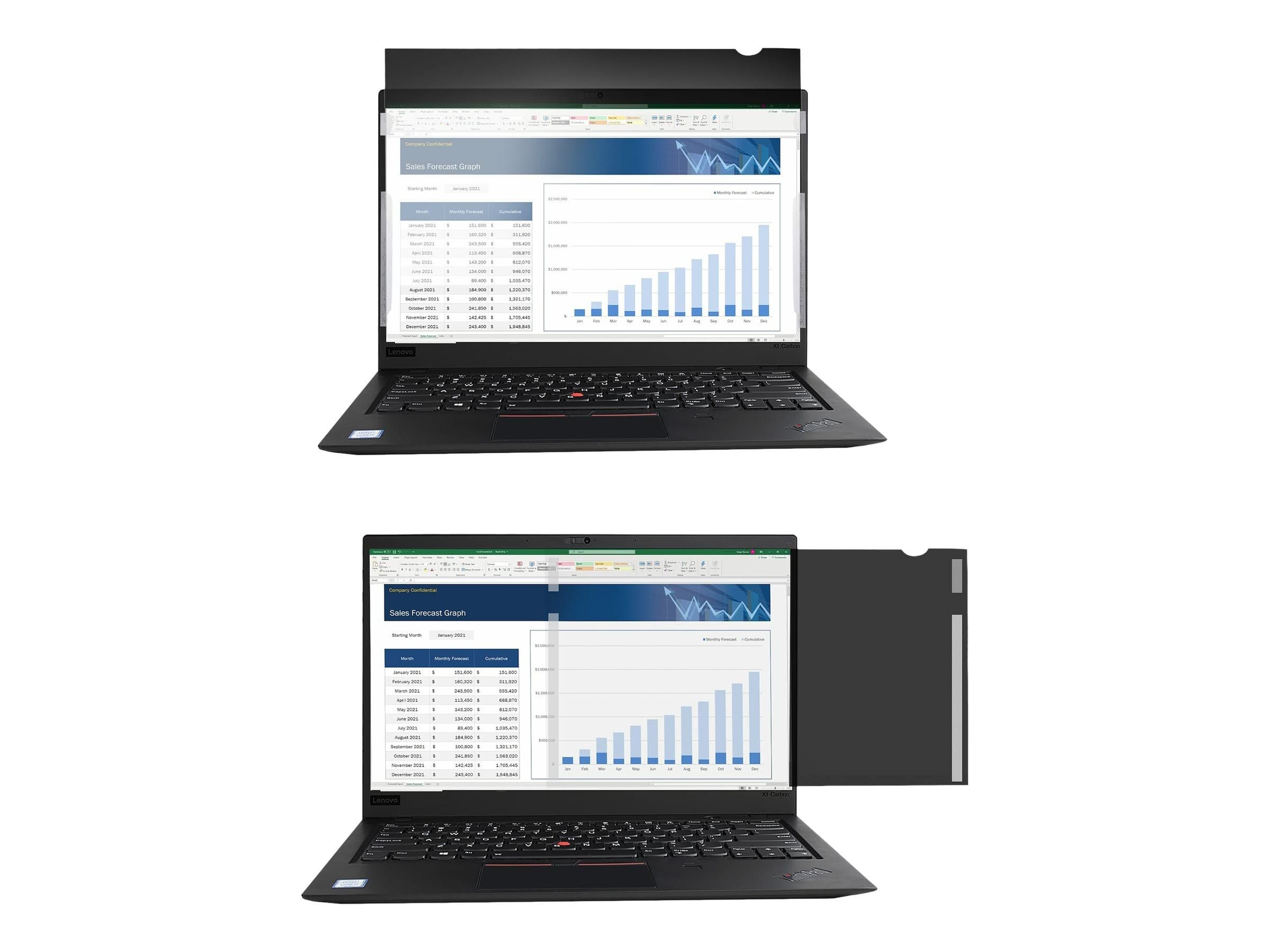 StarTech.com Laptop Privacy Screen for 16:9 Displays, Anti-Glare Filter with 51% Blue Light Reduction, Reversible Matte/Glossy - 14-inch