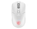 MSI VERSA 300 Wireless Gaming Mouse, Right-hand, RF Wireless + Bluetooth + USB Type-C, Optical 8000 DPI - White thumbnail 1