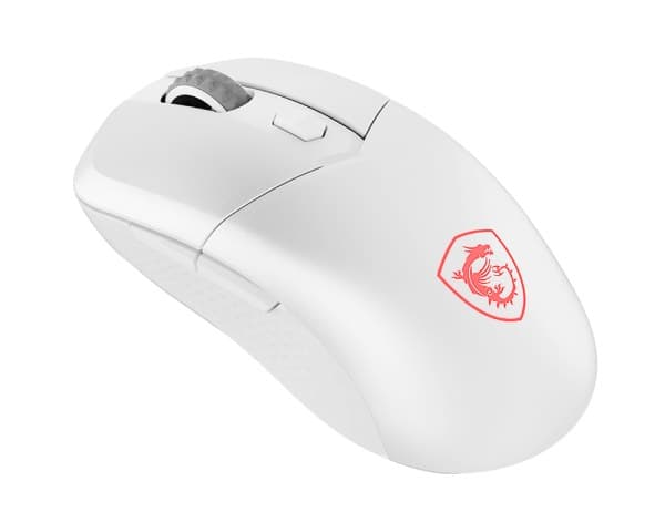MSI VERSA 300 Wireless Gaming Mouse, Right-hand, RF Wireless + Bluetooth + USB Type-C, Optical 8000 DPI - White - Image 2
