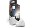 PHILIPS HUE White Ambiance Smart LED Spotlight - GU10, Twin Pack thumbnail 1