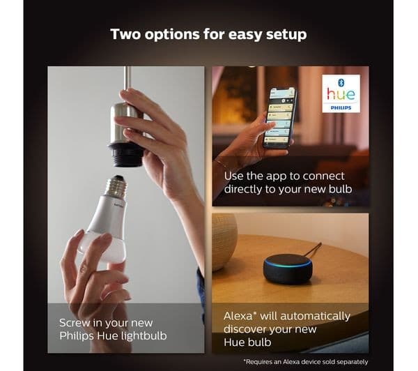 PHILIPS HUE White Ambiance Smart LED Spotlight - GU10, Twin Pack - Image 5