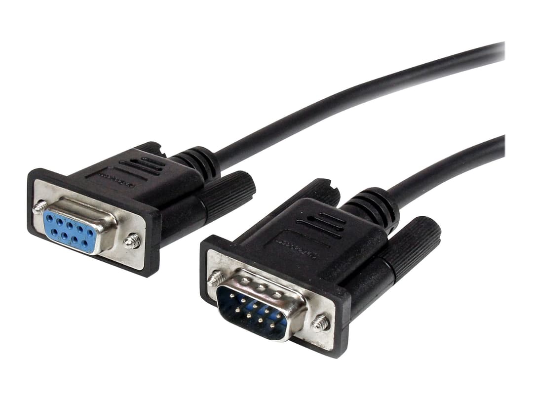 StarTech DB9 Serial Cable 3m Black - Image 1
