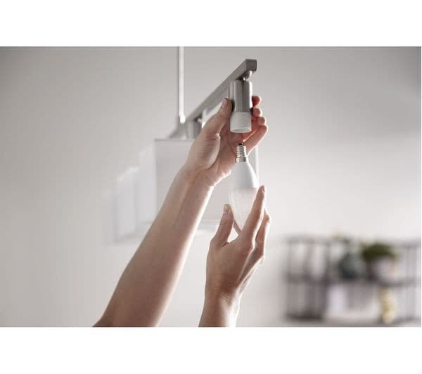 PHILIPS HUE White & Colour Ambience Smart LED Bulb - Candle E14, Twin Pack - Image 9