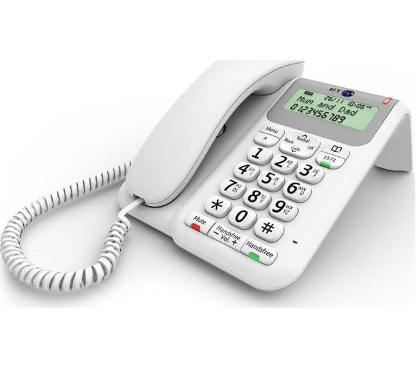 BT Décor 2200 Corded Phone - White - Image 4