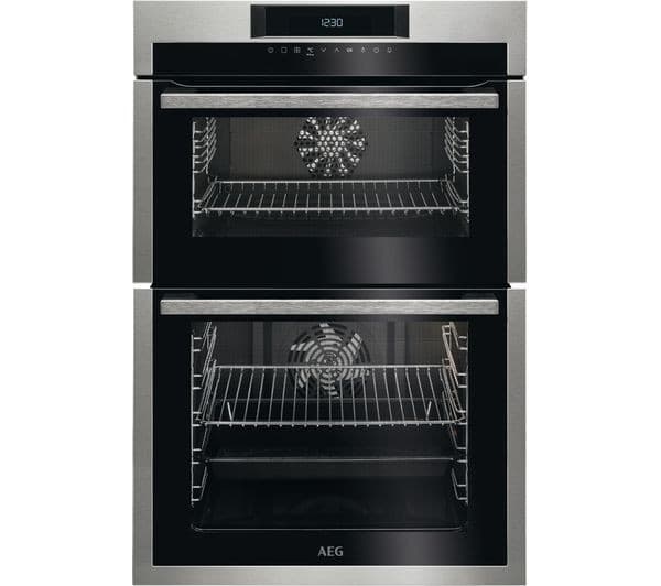AEG SurroundCook DCE731110M Electric Double Oven - Stainless Steel & Black - Image 1