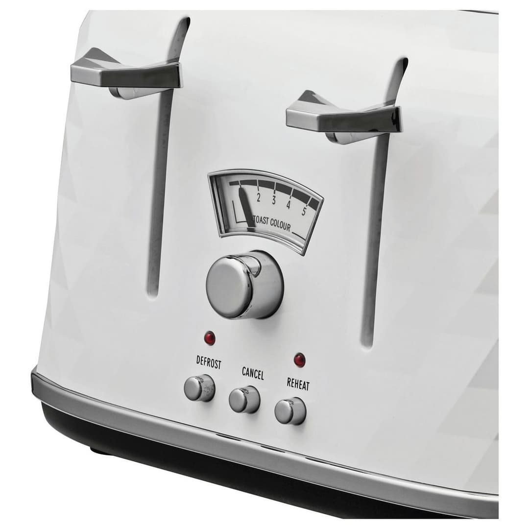 De'Longhi CTJ4003 Brillante 4 Slice Toaster - Black - Image 2