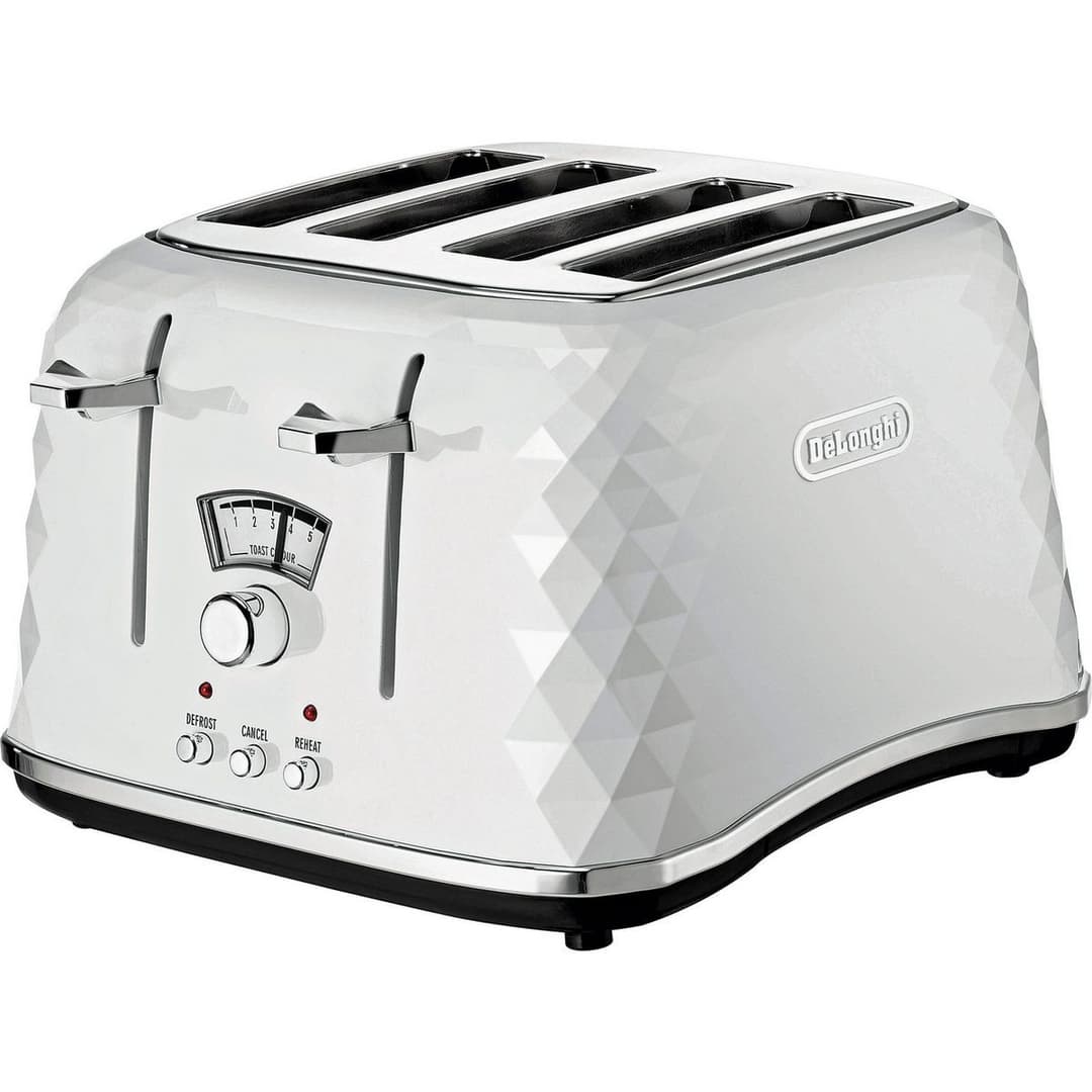 De'Longhi CTJ4003 Brillante 4 Slice Toaster - Black - Image 4
