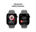 Apple Watch Series 11 GPS + Cellular 46mm Natural Titanium Case with Stone Grey Sport Band - M/L thumbnail 6