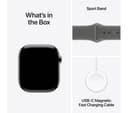 Apple Watch Series 11 GPS + Cellular 46mm Natural Titanium Case with Stone Grey Sport Band - M/L thumbnail 9