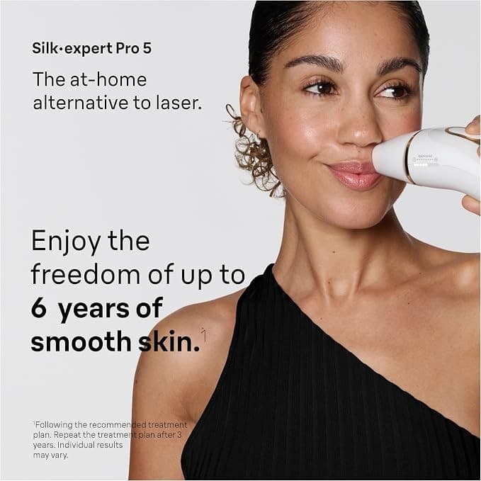 Braun Silk-expert Pro 5 PL5137 IPL Hair Removal System White & Gold - Image 2