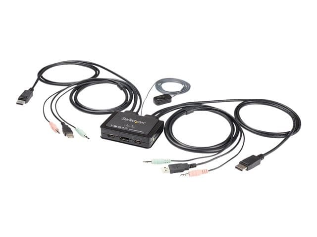 StarTech SV211DPUA4K DisplayPort KVM Switch Black