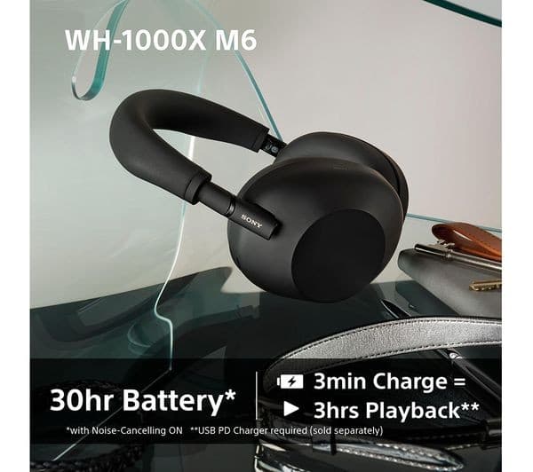 Sony WH-1000XM6 Headphones Black - Image 7