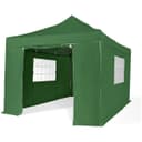 All Seasons 3mx4.5m Pop Up Garden Gazebo & Side Panels-Green thumbnail 1