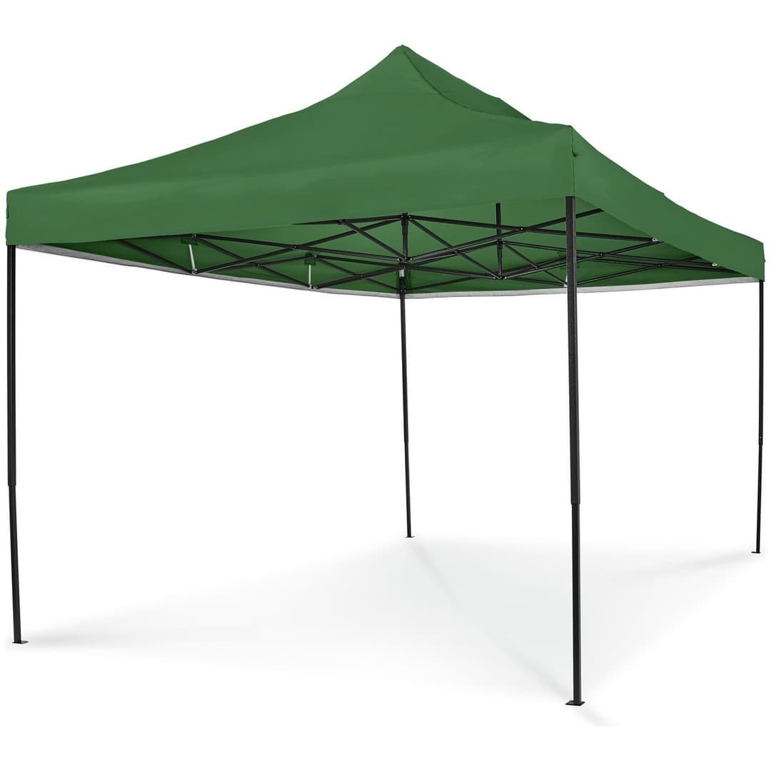 All Seasons 3mx4.5m Pop Up Garden Gazebo & Side Panels-Green - Image 5