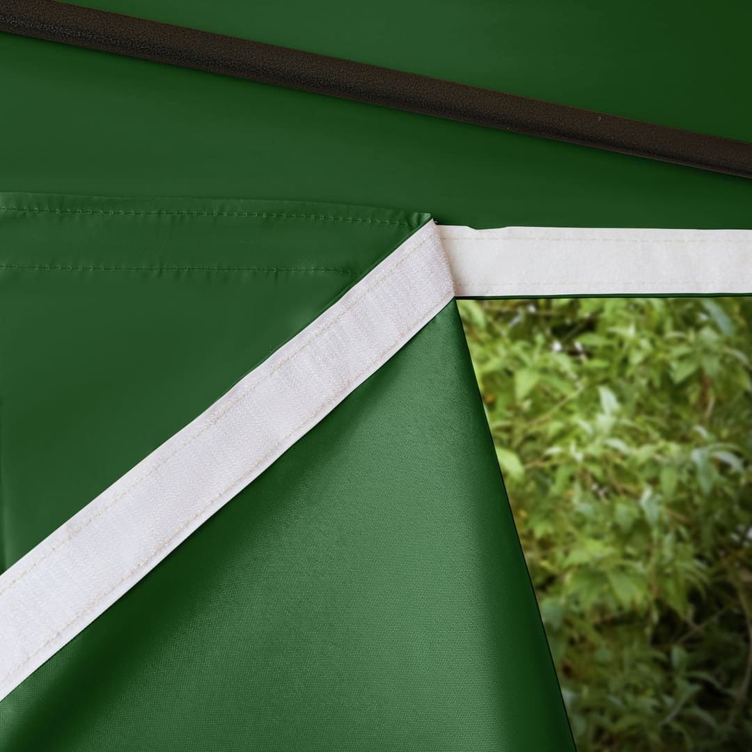 All Seasons 3mx4.5m Pop Up Garden Gazebo & Side Panels-Green - Image 10
