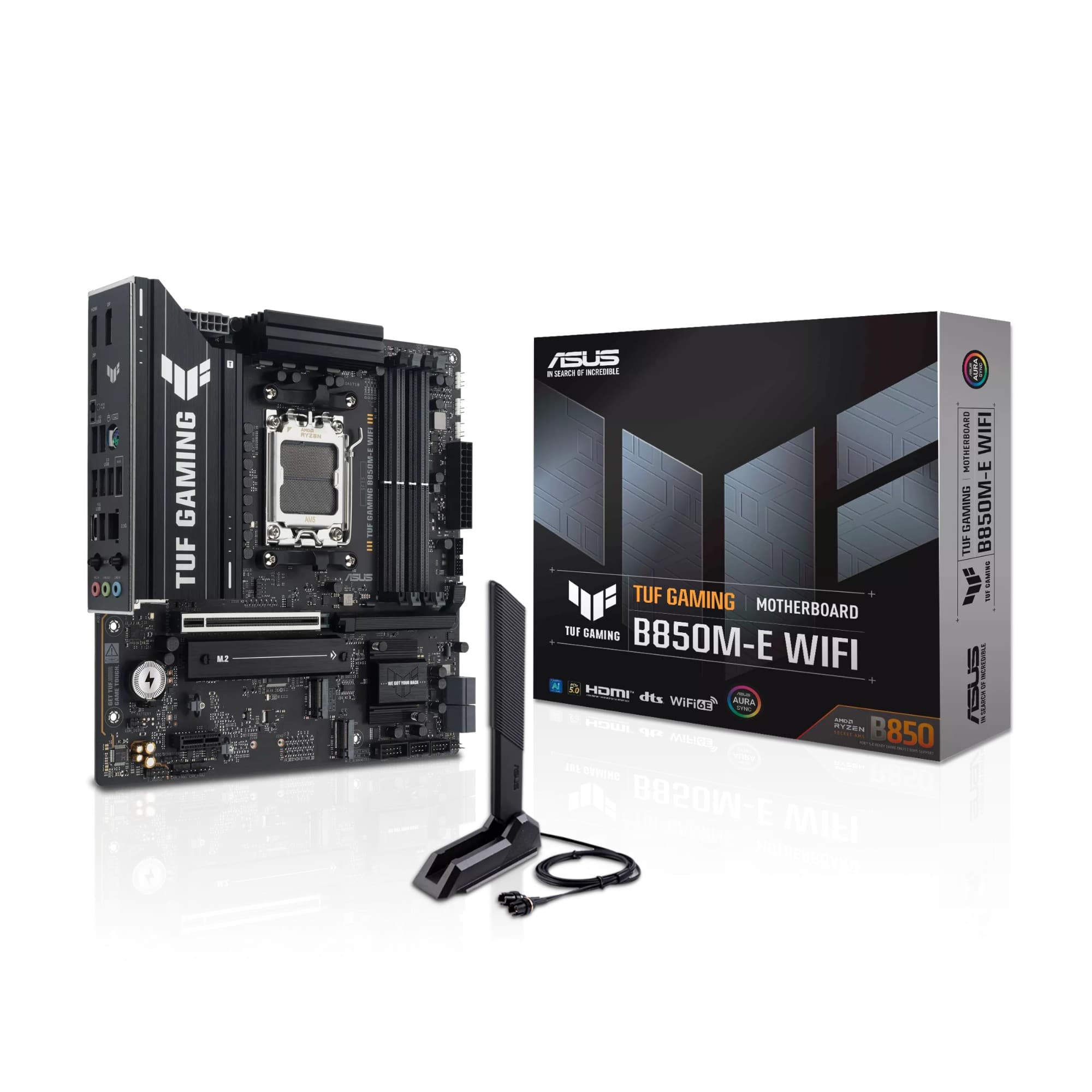 ASUS TUF GAMING B850M-E WIFI AMD B850 Socket AM5 Micro-ATX Motherboard