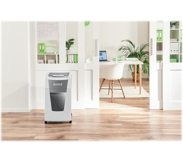 LEITZ IQ AutoFeed Office 300 P4 Cross Cut Paper Shredder - Image 4