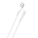 Ven-Dens 2A 5V Silicone USB-A to USB-C Cable Durable & Reliable VD-DCO03 - White thumbnail 1
