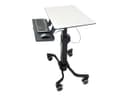Ergotron TeachWell Mobile Digital Workspace cart - Constant Force Technology - for notebook / keyboard / mouse - graphite grey thumbnail 1