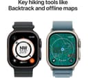 Apple Watch Ultra 3 GPS + Cellular 49mm Natural Titanium Case with Bright Blue Trail Loop - M/L thumbnail 6