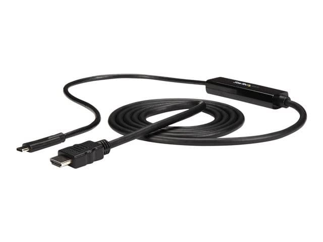 StarTech.com CDP2HDMM1MB USB-C to HDMI Adapter Cable 4K 30Hz 1m - Black - Image 3