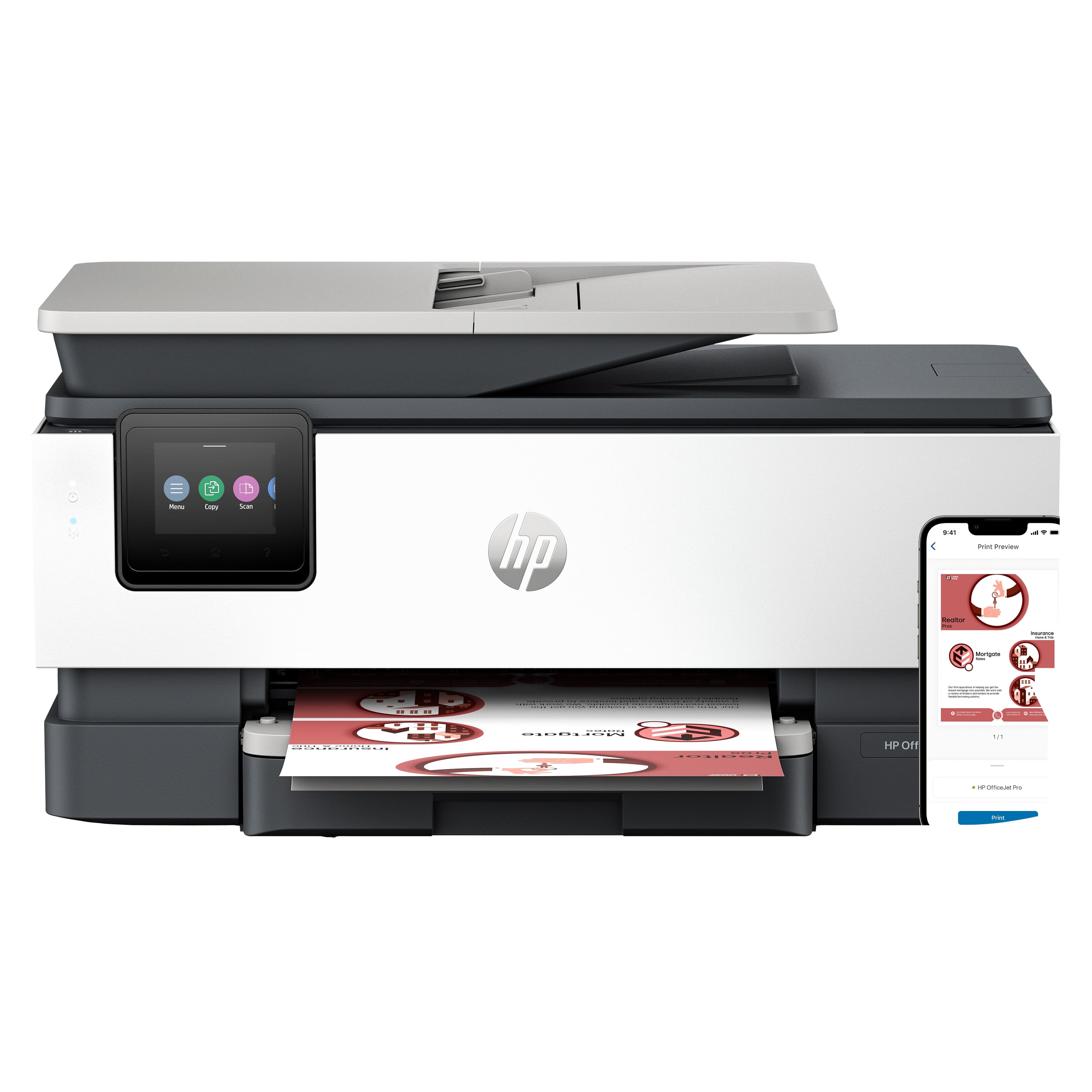 HP OfficeJet Pro 8132e Wireless All-in-One Color Printer, Instant Ink; Two-sided printing