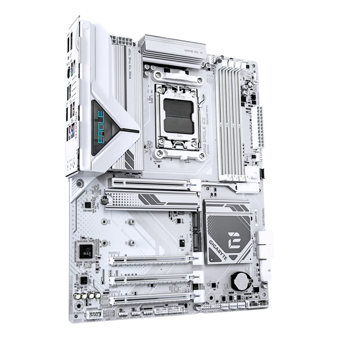 GIGABYTE B850 EAGLE AMD B850 ATX Socket AM5 Motherboard - No Wi-Fi - White - Image 3