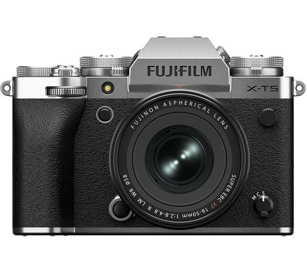 FUJIFILM X-T5 Mirrorless Camera with FUJINON XF 16-50 mm f/2.8-4 R LM WR Lens - Silver - Image 1