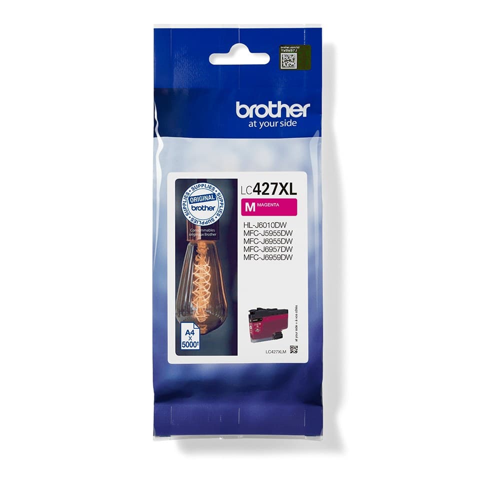 Brother LC427XLM Original High (XL) Yield Magenta Ink Cartridge 1 pc(s) - 5,000 Pages