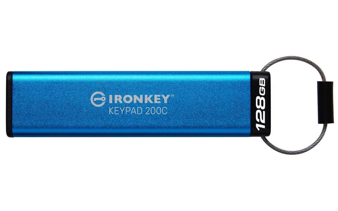Kingston Technology IronKey 128GB USB-C Keypad 200C, FIPS 140-3 Lvl 3 (Pending) AES-256 - Image 1
