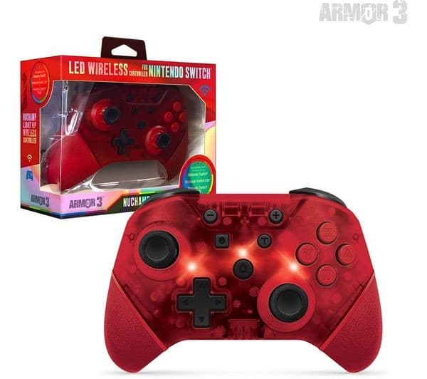HYPERKIN Armor3 NuChamp Wireless Controller for Nintendo Switch - Red - Image 2