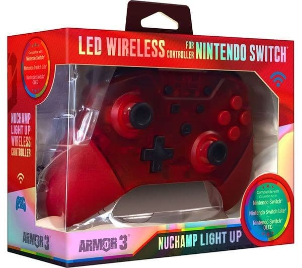 HYPERKIN Armor3 NuChamp Wireless Controller for Nintendo Switch - Red - Image 7