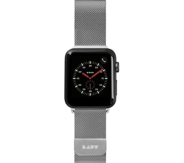 LAUT Apple Watch 38 / 40 mm Steel Loop Strap - Silver, Small - Image 2