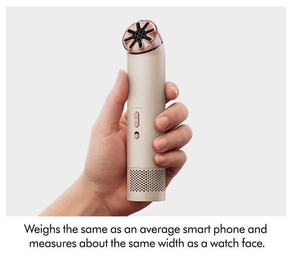 DYSON HushJet Mini Cool Handheld Fan 40W 5 Speed Bladeless 3-in-1 - Stone & Blush - Image 7