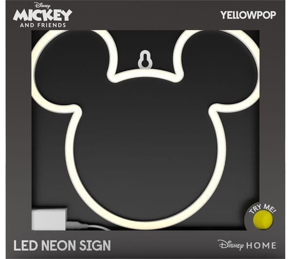 YELLOWPOP Disney Mickey Mouse LED Neon Wall Light - Image 1
