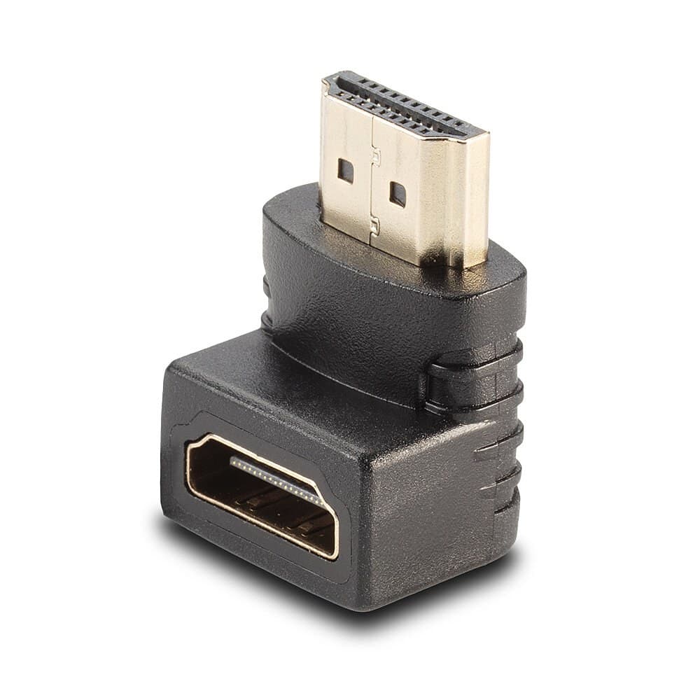 Lindy HDMI Female to HDMI Male 90 Degree Right Angle Adapter - Down - Image 1
