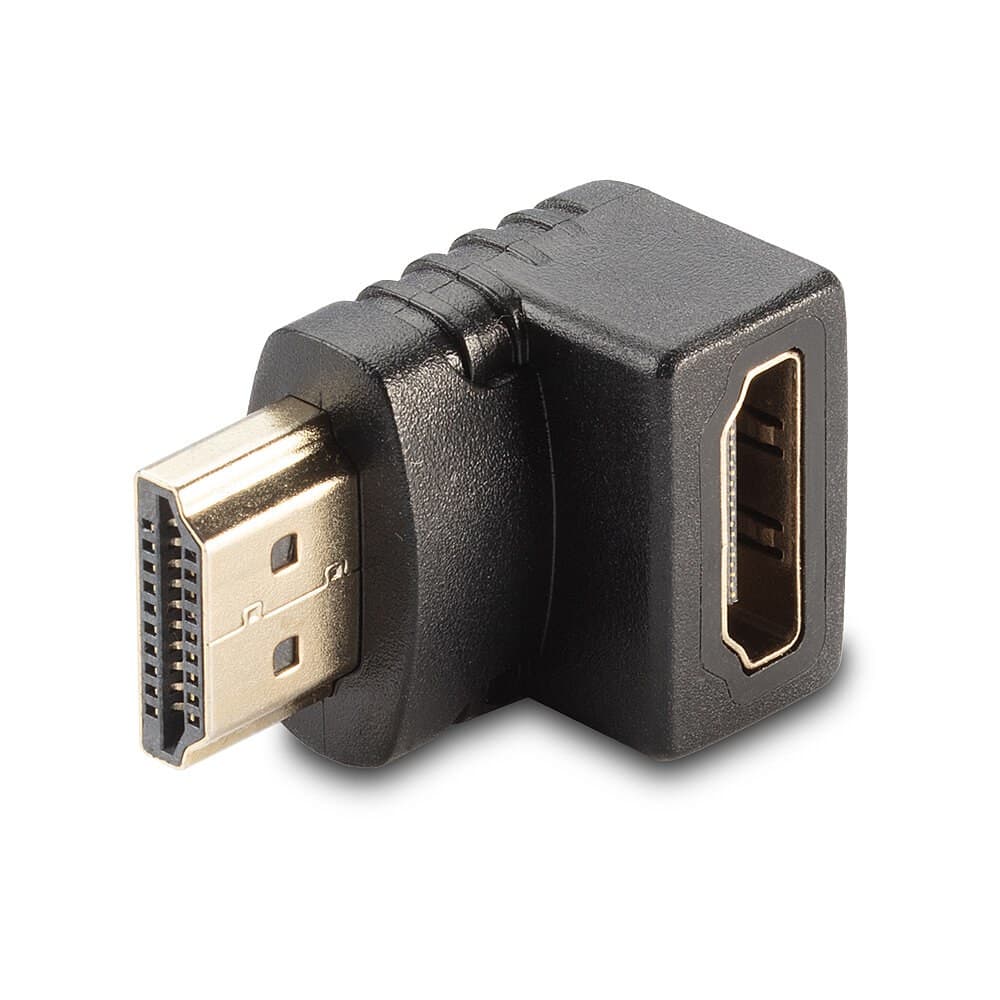 Lindy HDMI Female to HDMI Male 90 Degree Right Angle Adapter - Down - Image 2
