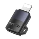 Yesido GS27 USB-C, Lightning Data and Charging Adapter - Gray thumbnail 1