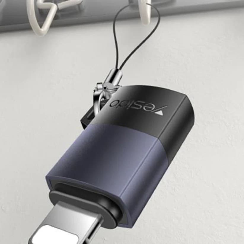 Yesido GS27 USB-C, Lightning Data and Charging Adapter - Gray - Image 4