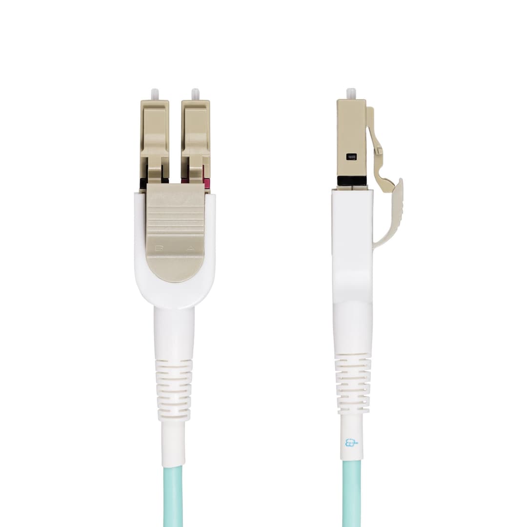 StarTech.com 5m (16.4ft) LC to LC (UPC) OM4 Switchable Fiber Optic Cable 50/125µm, 100G, Toolless Polarity Switching, Low Insertion Loss - LSZH Fiber Jumper Cord - Image 2