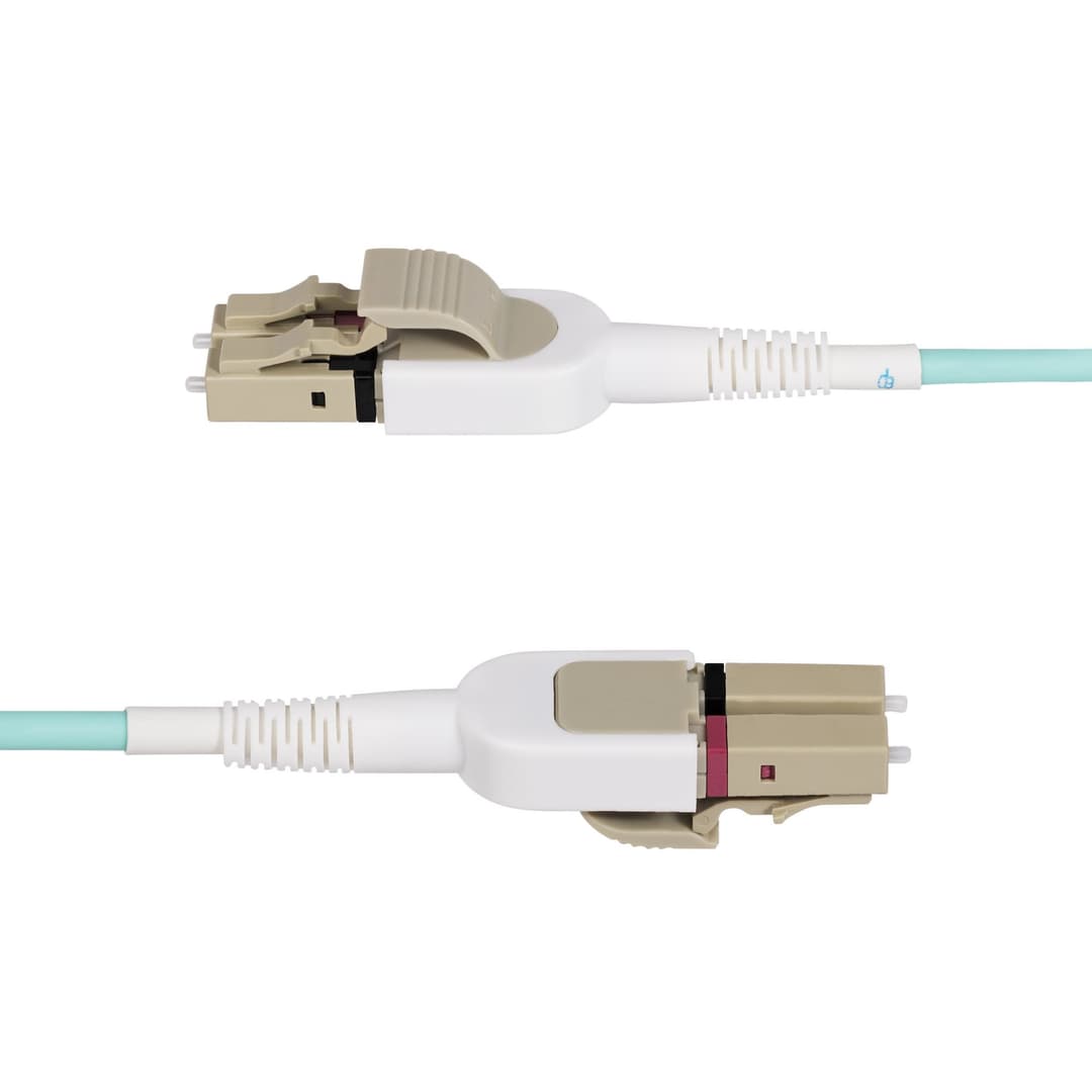 StarTech.com 5m (16.4ft) LC to LC (UPC) OM4 Switchable Fiber Optic Cable 50/125µm, 100G, Toolless Polarity Switching, Low Insertion Loss - LSZH Fiber Jumper Cord - Image 3