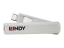 Lindy USB-C Port Blocker Kit (4x Locks + 1x Key) - White thumbnail 2