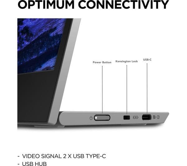 Lenovo L15 15.6-inch Full HD IPS USB-C Portable Monitor - Black - Image 8
