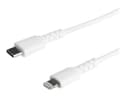 StarTech USB-C to Lightning Cable 2m White thumbnail 1