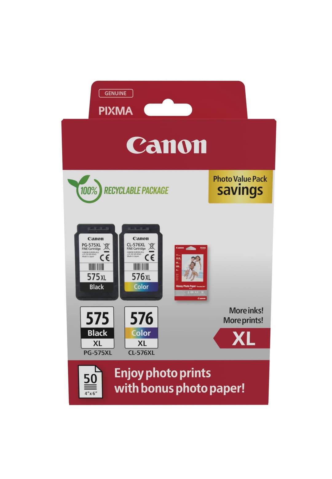 Canon 5437C006 ink cartridge 2 pc(s) Original High (XL) Yield Black, Cyan, Magenta, Yellow - Image 1