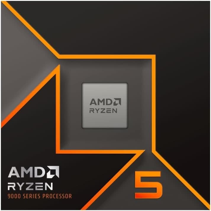 AMD Ryzen 5 9600X Processor, 6 Cores 12 Threads, Up to 5.4 GHz, 38MB Cache, Socket AM5, Cooler Not Included - Image 2